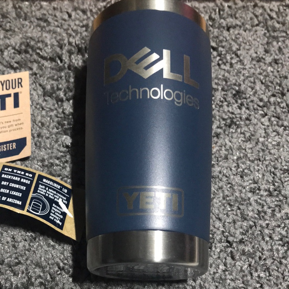 Yeti Rambler 20 oz Navy Blue Dell Technologies Insulated Tumbler